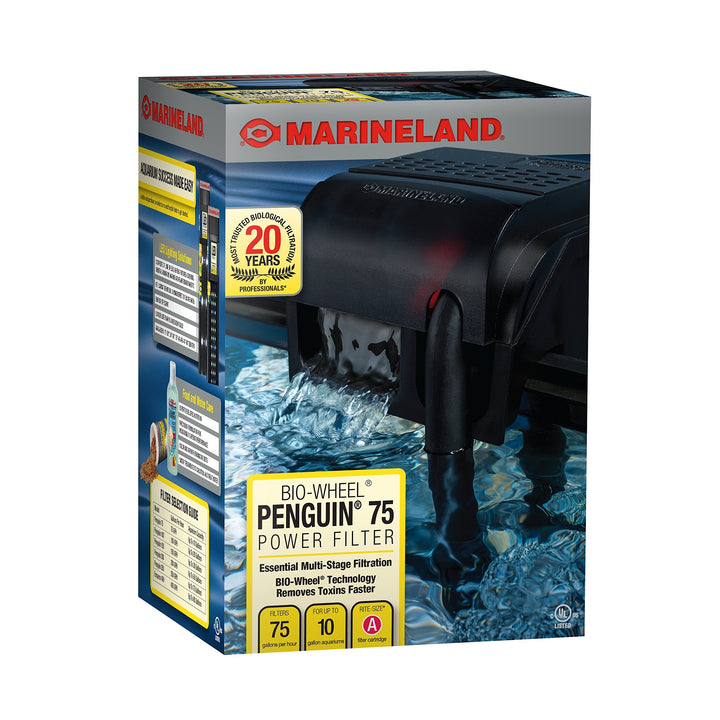 Penguin 75 Power Filter, 75 GPH (PF0075B),Black