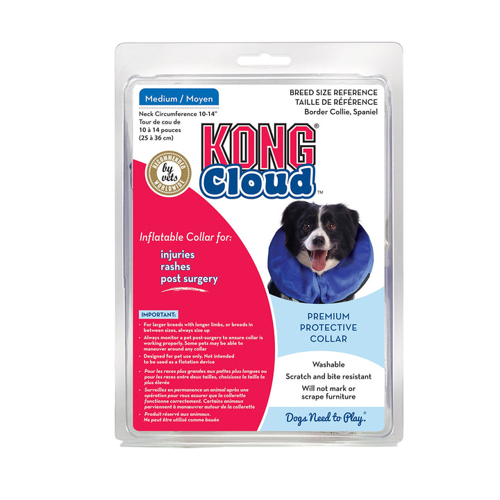 - Cloud Collar - Plush, Inflatable E-Collar - For Injuries, Rashes and Post Surgery Recovery - For Medium Dogs/Cats
