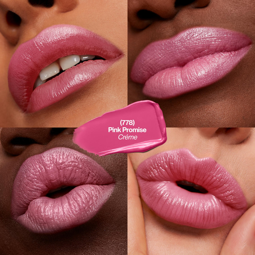 Revlon Super Lustrous Lipstick, High Impact Lipcolor with Moisturizing Creamy Formula, Infused with Vitamin E and Avocado Oil in Pink, Pink Promise (778)