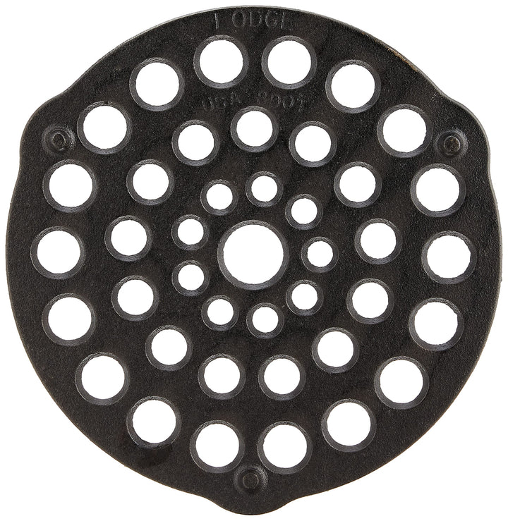 L8DOT3 Cast Iron Meat Rack/Trivet, Pre-Seasoned, 8-inch,Black