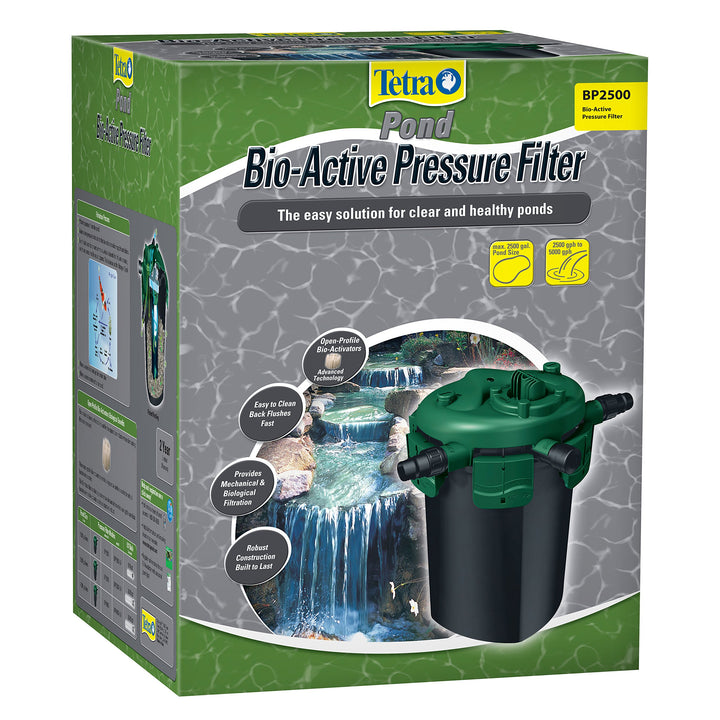 Pond Bio-Active Pressure Filter, For Ponds Up to 2500 Gallons