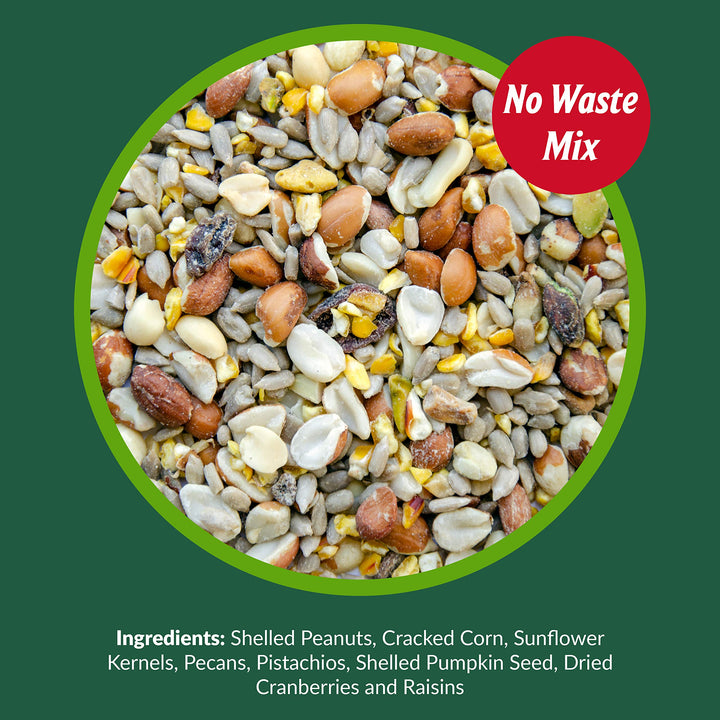 Woodpecker Wild Bird Seed, No Waste Bird Seed with Nuts, Dried Fruit & Shelled Seeds - 5 lb. Bag