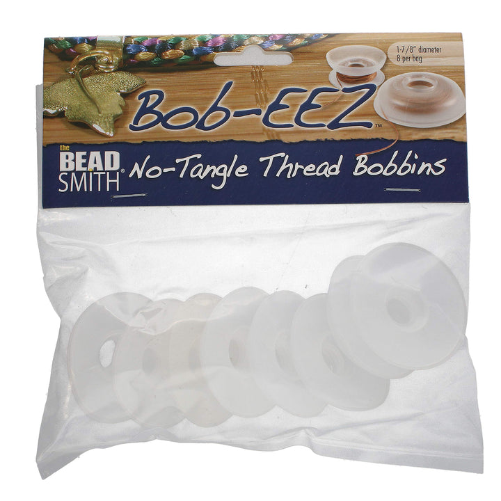 No-Tangle Thread Bobbins, String Organizer, Ideal for Kumihimo or Cord Management (1 7/8 Inches, Set of 8)