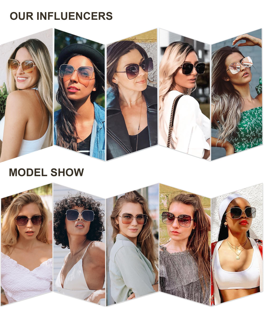 Classic Trendy Square Oversized Sunglasses Womens Mens UV400 Big Large Designer Shades SJ1082, Silver/Pink