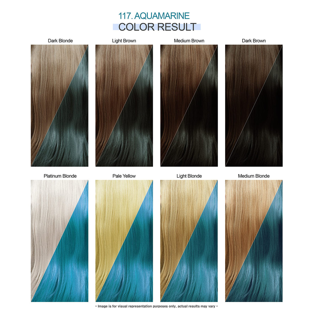 SemiPermanent Haircolor 117 Aquamarine 4 Ounce (118ml) (2 Pack)