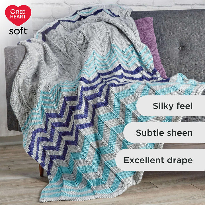 Soft Seafoam Yarn - 3 Pack of 141g/5oz - Acrylic - 4 Medium (Worsted) - 256 Yards - Knitting/Crochet