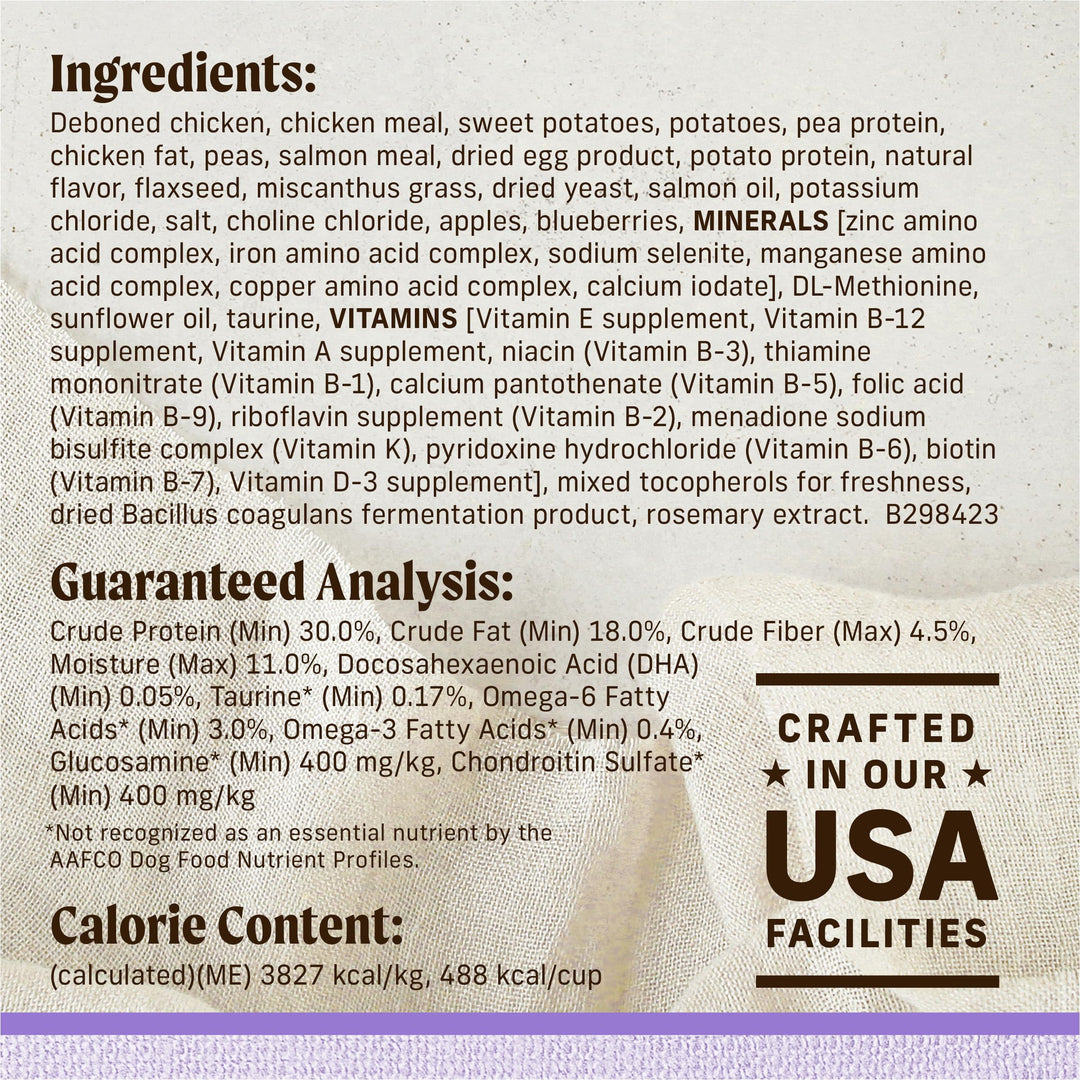 Lil’ Plates Premium Grain Free Dry Puppy Food for Small Dogs, Real Chicken and Sweet Potato Kibble - 12.0 lb. Bag