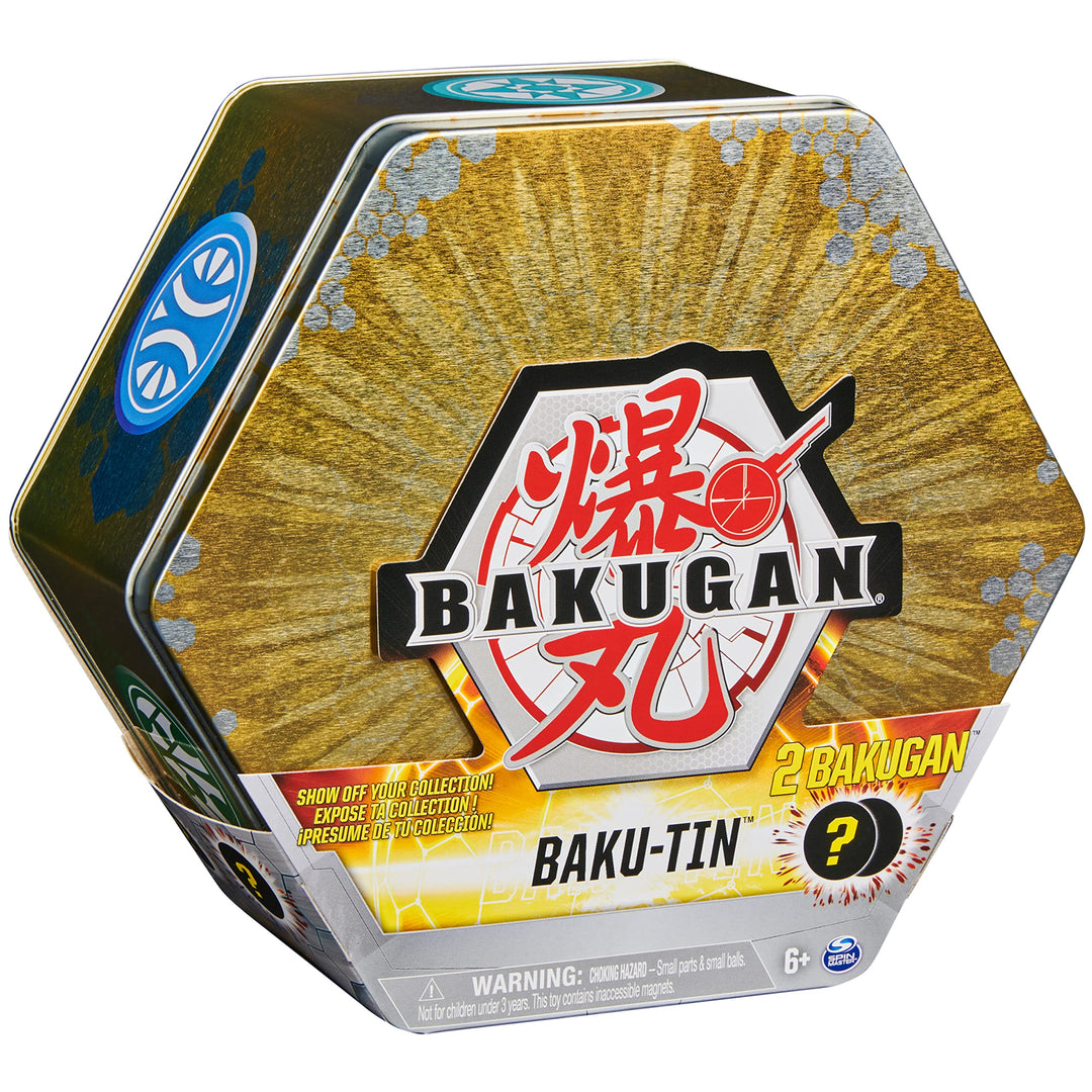 Baku-Tin, Premium Collector’s Storage Tin with 2 Mystery (Style May Vary), Kids Toys for Boys Aged 6 and Up