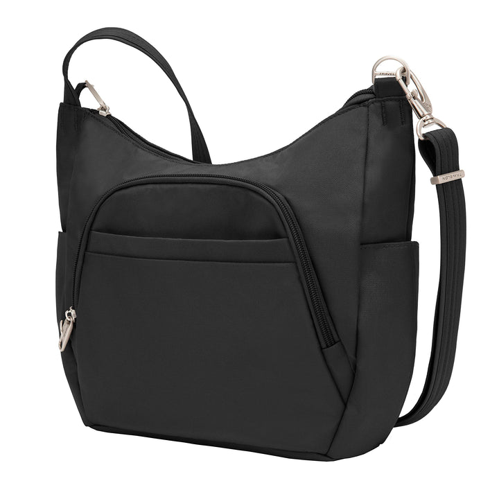 Anti-Theft Cross-Body Bucket Bag, Black, One Size