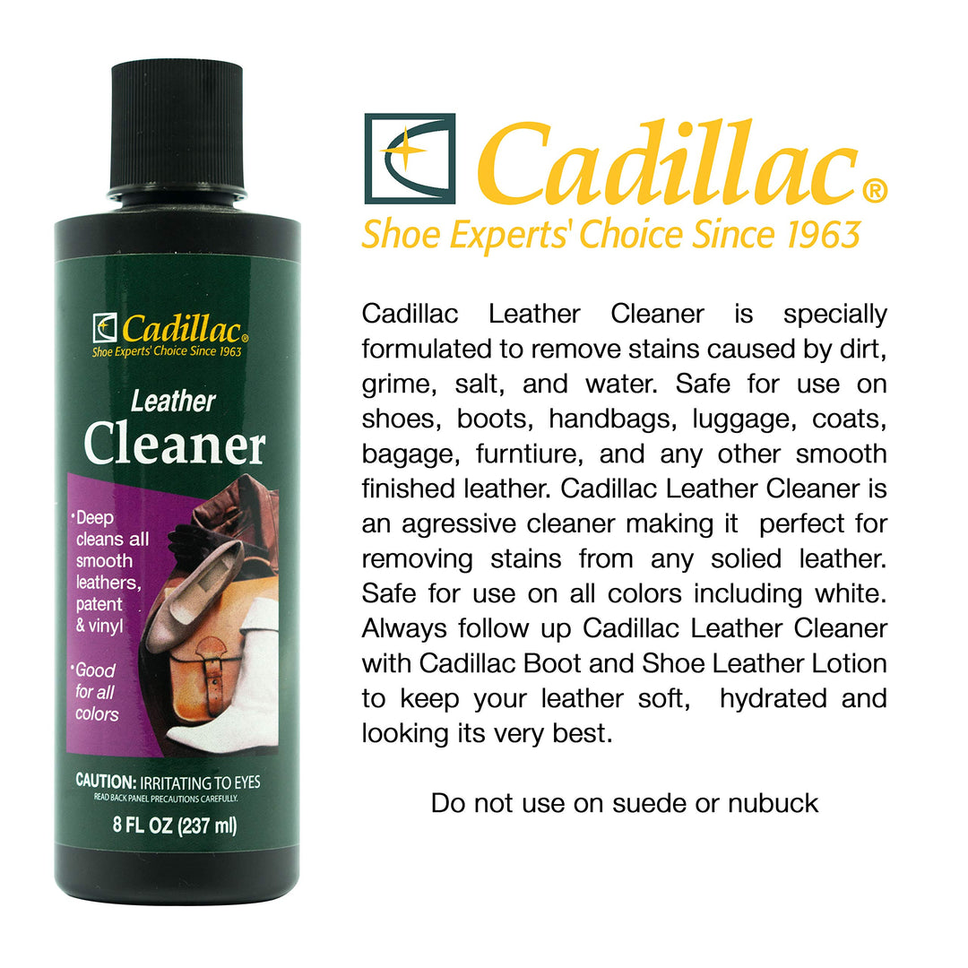 Leather Cleaner - Great for Shoes, Boots, Handbags, Car Upholstery, Furniture- Removes Surface Dirt, Grime, Salt and More From Finished Leathers
