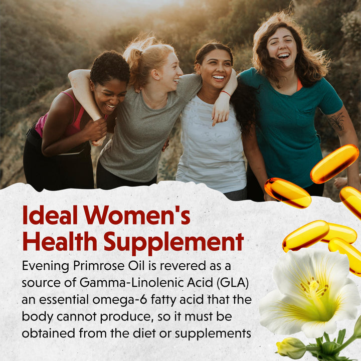 Barlean's Evening Primrose Oil Softgels with Gamma-Linolenic Acid (GLA) - Non-GMO, Gluten-Free - 60-Softgels