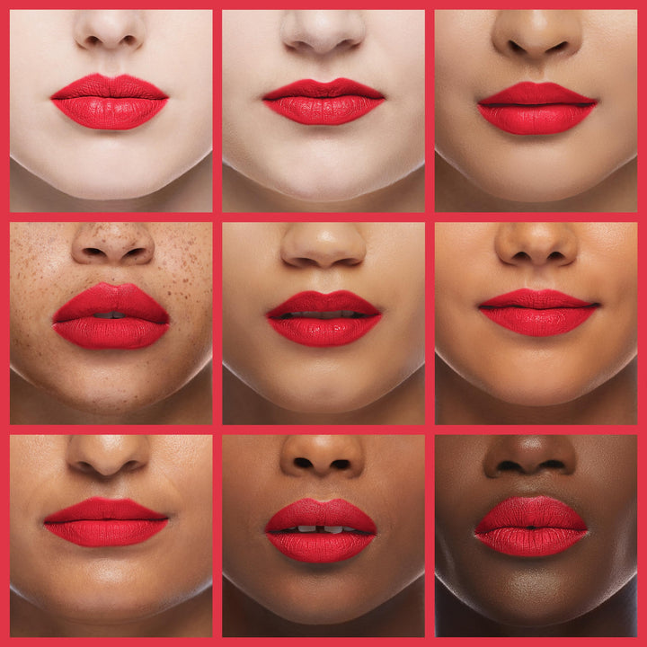 Super Lustrous The Luscious Mattes Lipstick, in Red, 024 Fire & Ice, 0.74 oz