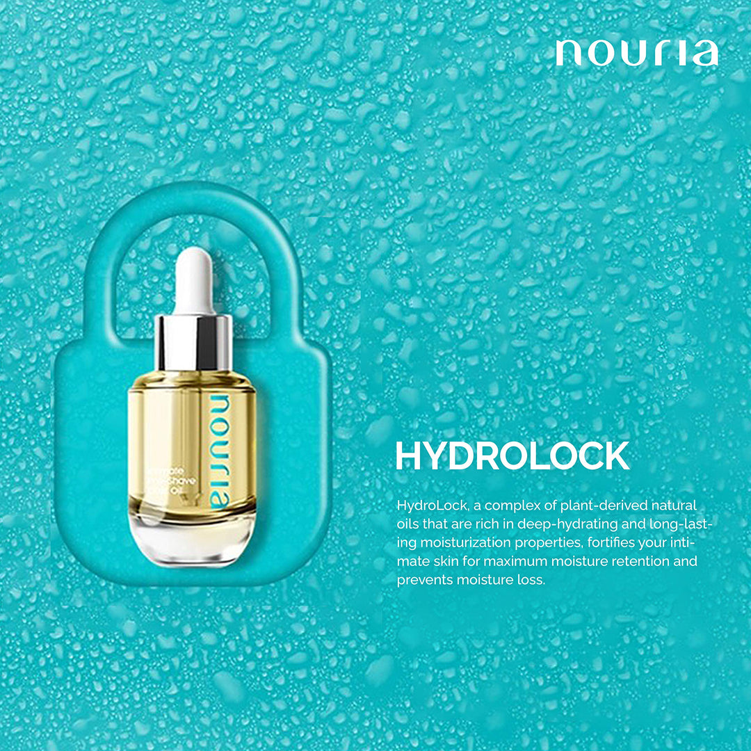Coochy Plus HydroLock MOISTURIZING+ 3-Steps Kit Intimate Shave Gift Set: NOURIA Pre-Shave Elixir Oil + Coochy Plus Shave Cream Fragrance Free + Coochy Plus After Shave Protection Mist
