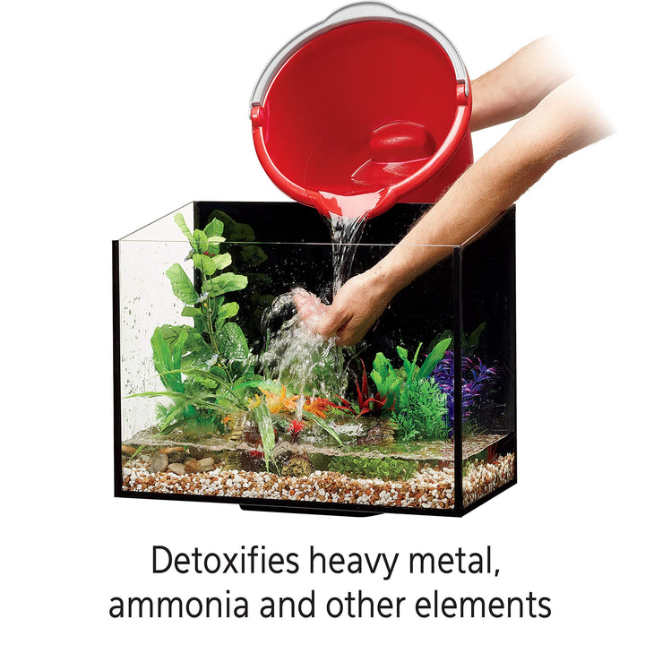Aquarium Fish Tank Betta Bowl Plus Water Conditioner, 4 Ounce