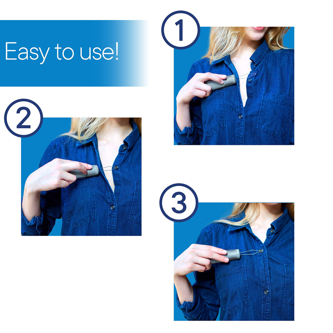 Button Hook with Zipper Pull | Comfort & Wide Grip | Shirt & Coat Buttoning Aid Ideal for Limited Dexterity Caused by Arthritis (Grey)