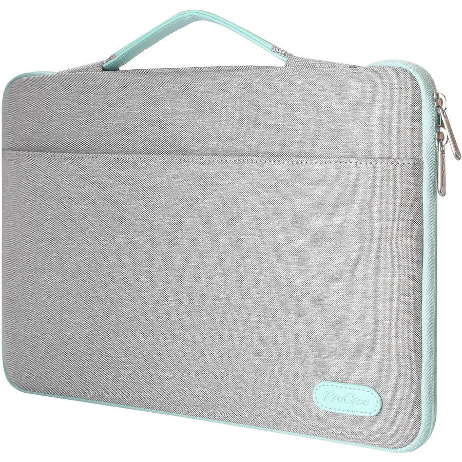 Laptop Sleeve Case, 15 inch Laptop Bag Compatible with MacBook HP Dell Lenovo ASUS Chromebook -Light Grey