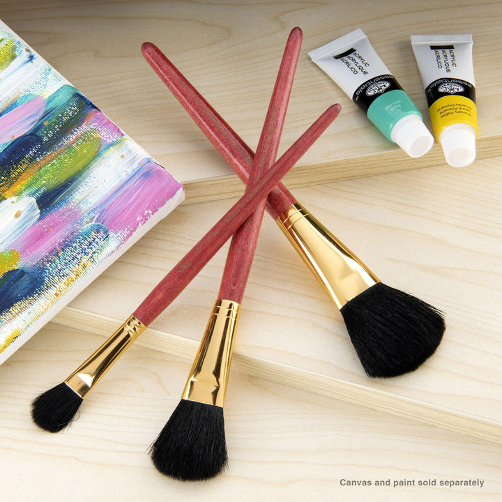 Royal Brush Camel Value Pack Brush Set, 3/Pkg