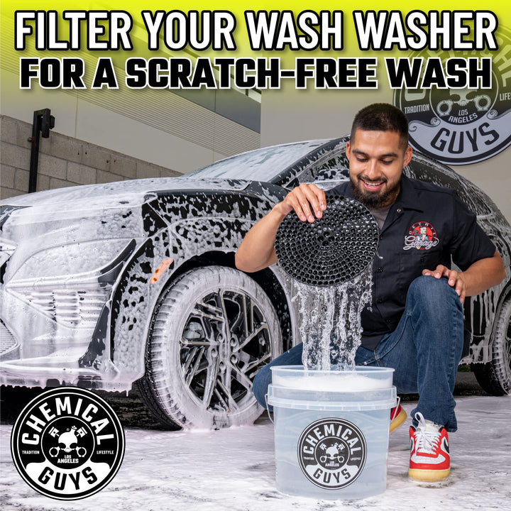 HOL133 Ultimate Scratch-Free Detailing Bucket And Accessories Car Wash Kit 16 fl. oz