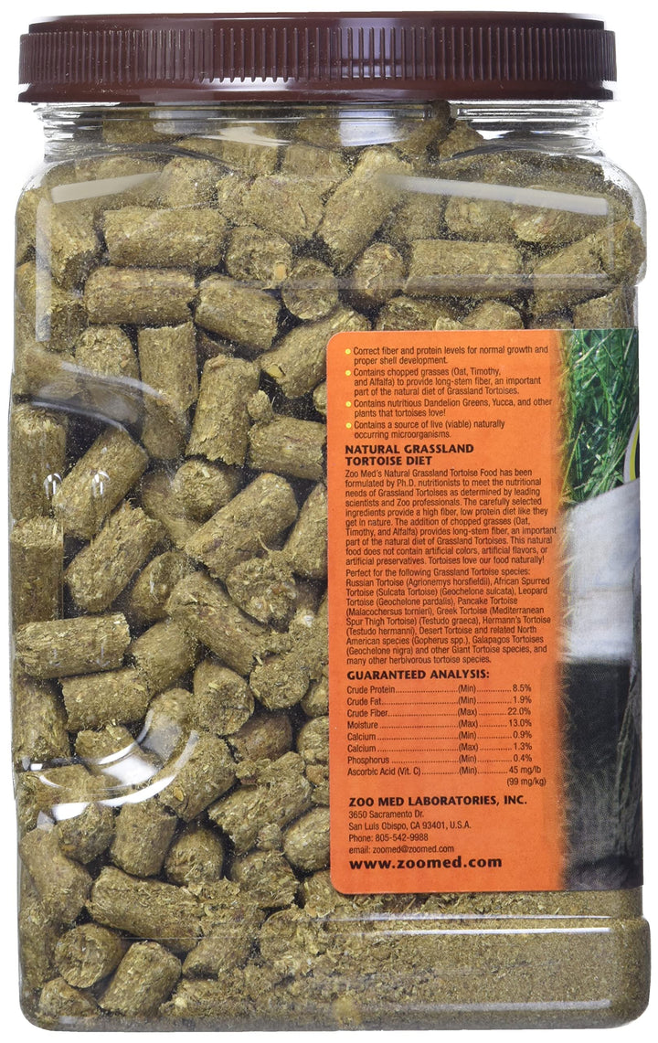Natural Tortoise Food, 35-Ounce, Grassland