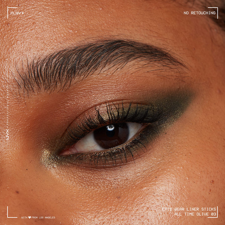 PROFESSIONAL MAKEUP Epic Wear Liner Stick, Long-Lasting Eyeliner Pencil - All Time Olive