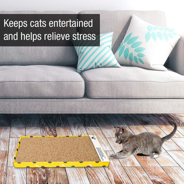 Cosmic Cat Scratcher, North-American Grown Catnip Included, Reversible for Twice the Use, 18.13 x 10.13 x 1.25