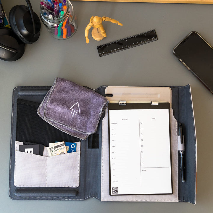 Capsule Cover for Orbit Executive - 100% Recyclable Cover with Pen Holder, Magnetic Clasp & Inner Storage - Gray