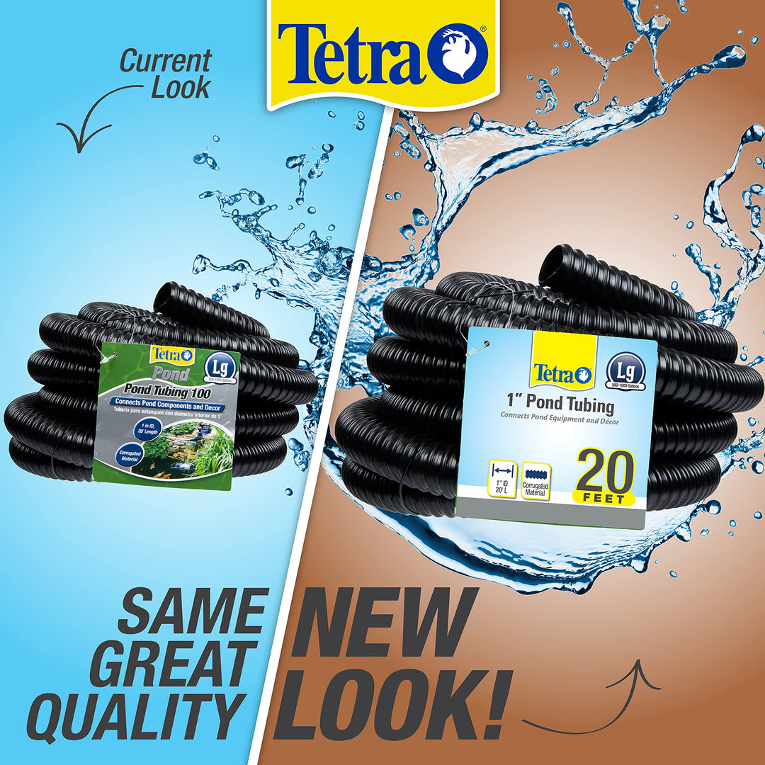 Pond Pond Tubing 1 Inch Diameter, 20 Feet Long, Connects Pond Components, Black (19736)