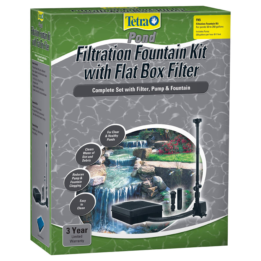 Pond Filtration Fountain Kit, Includes 3 Fountain Attachments