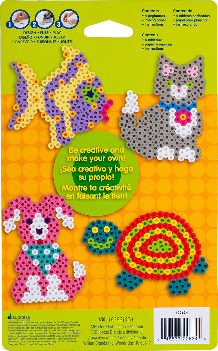 Beads Small Animal Pegboards - 4 Count