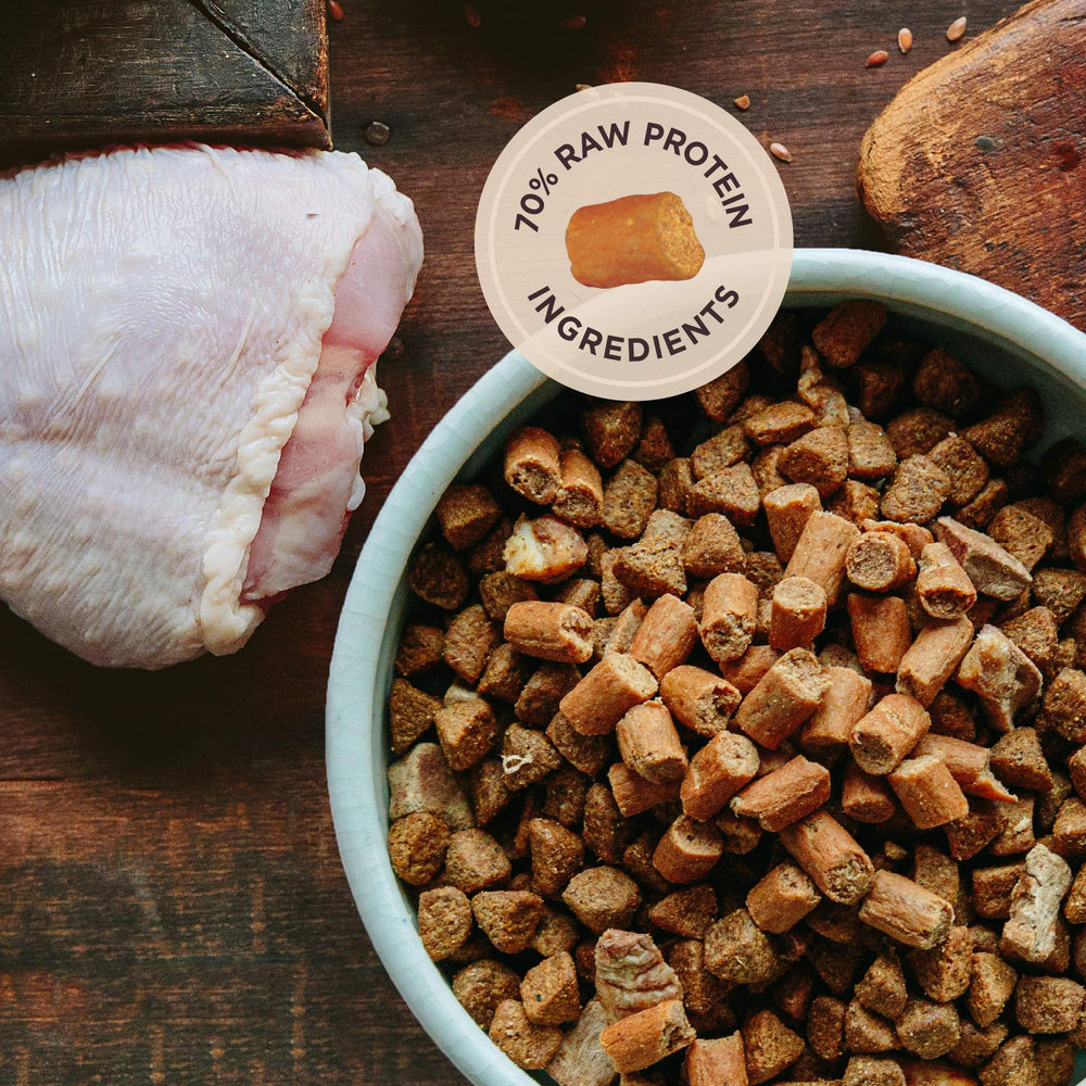 CORE Natural Grain Free Bowl Boosters Tender Dog Food Mixer Or Topper (Turkey & Chicken Recipe, 2-Pound Bag)