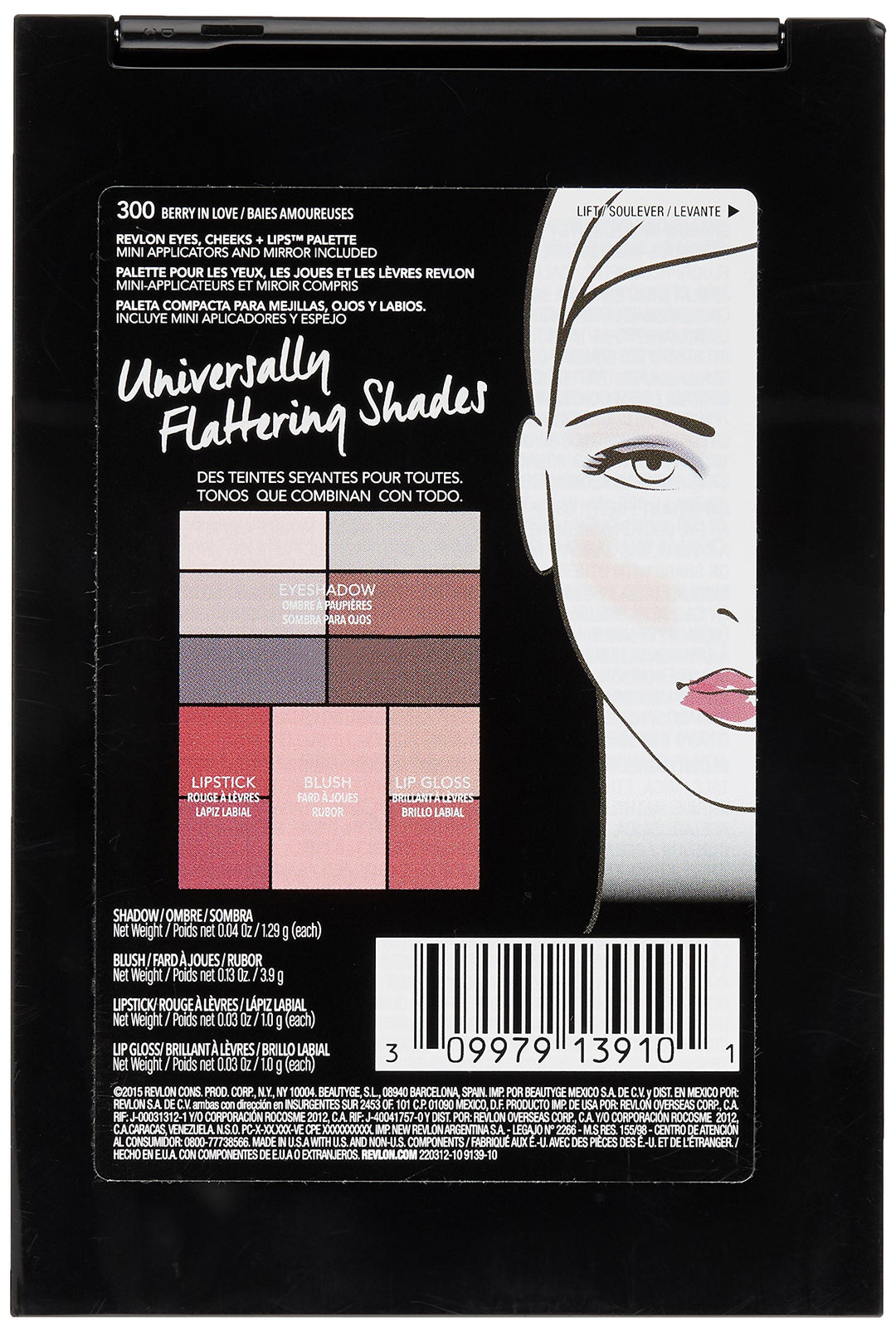 Revlon Eyes, Cheeks + Lips Pallet, Berry In Love