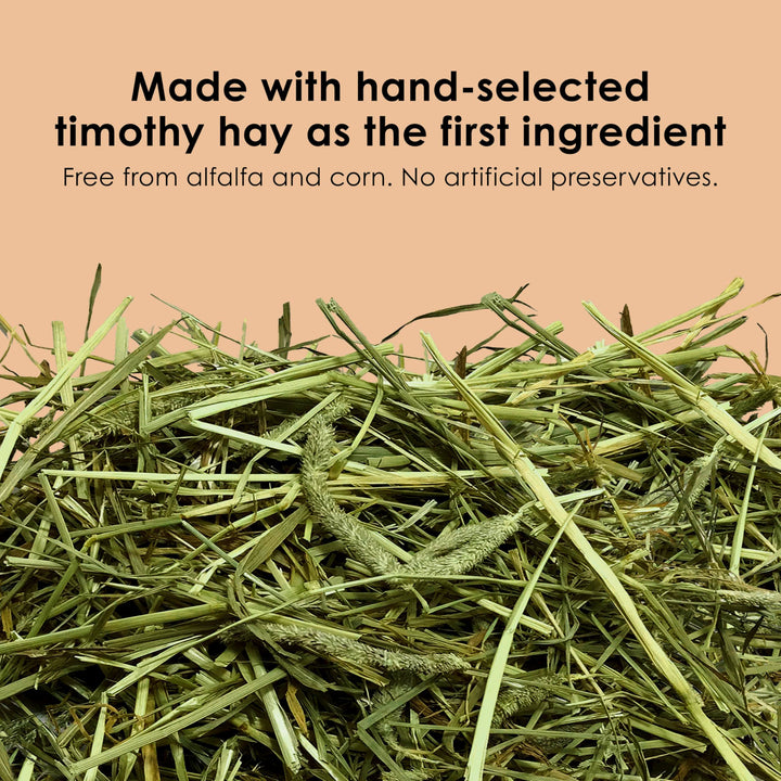 Timothy Complete Rabbit Food, Made with Timothy Hay, High in Fiber, Supports Dental Health and Digestion, 4.5 pounds