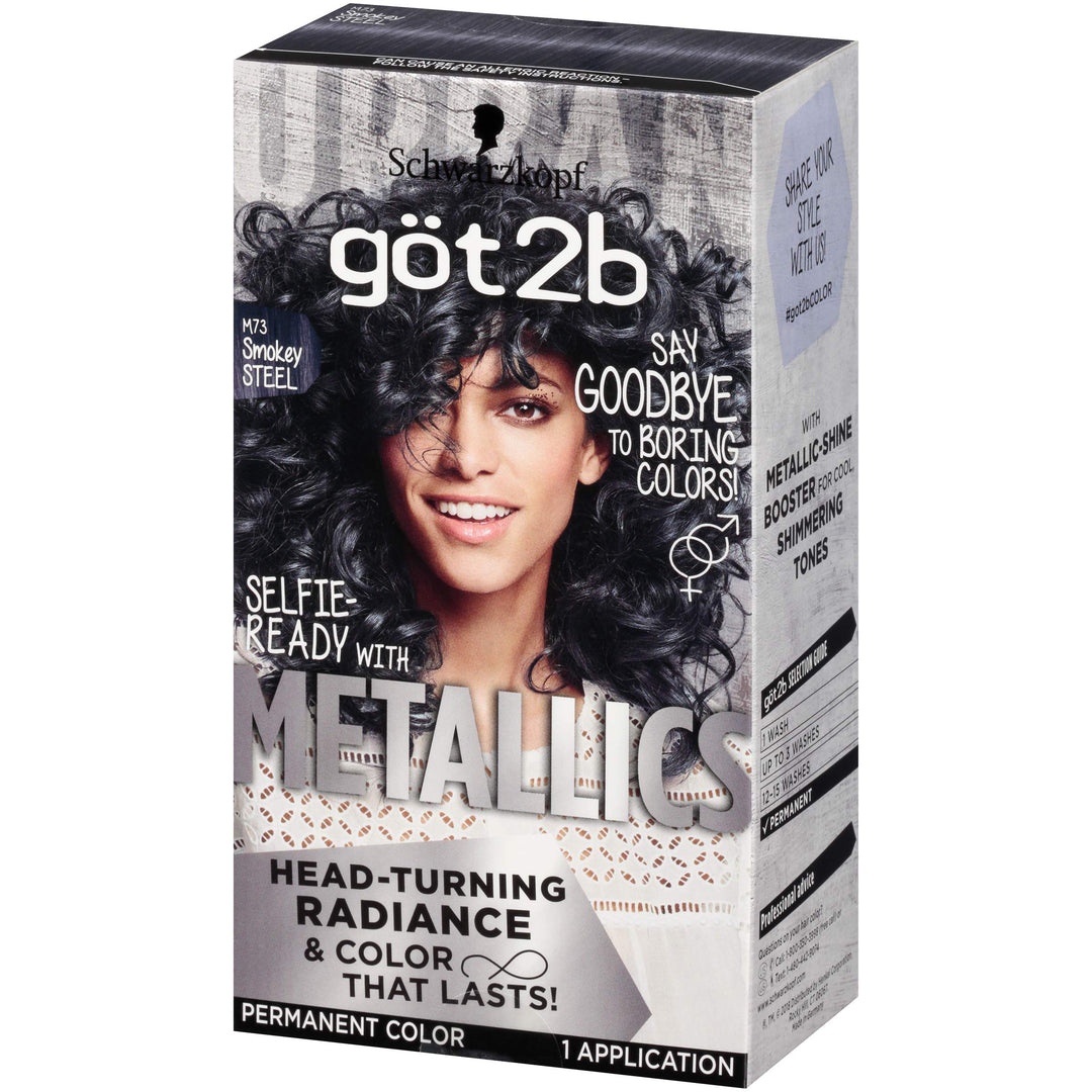 Metallic Permanent Hair Color, M73 Smoky Steel