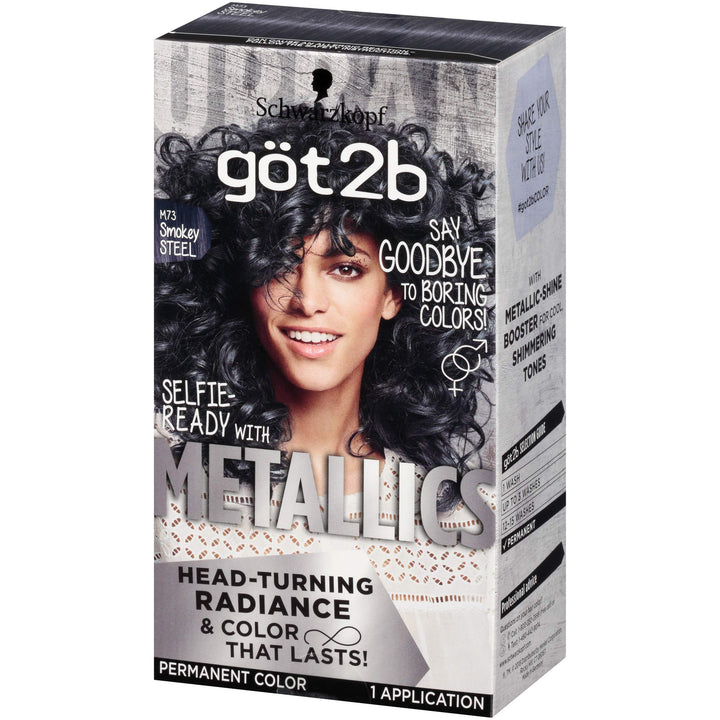 Metallic Permanent Hair Color, M73 Smoky Steel