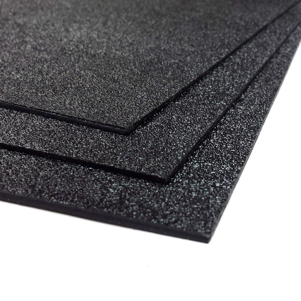 ABS Plastic Sheet 3-pack 12 X 24 X 0.0625 (1/16) 3 Pack, Black Haircell, for VEX Robotics Teams, Hobby, DIY, Industrial. Easy to Cut, Bend, Mold.