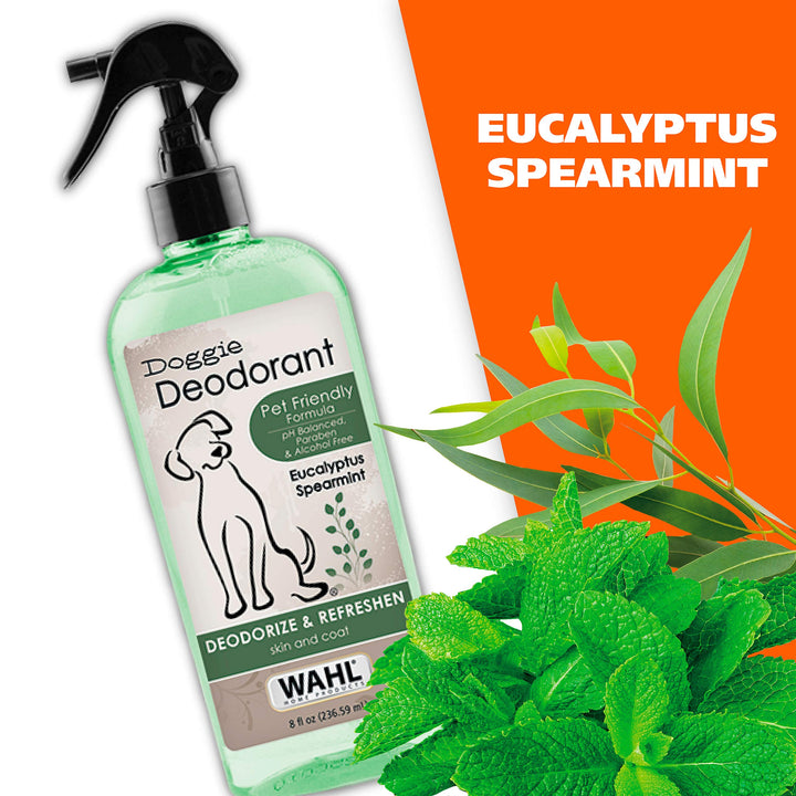 USA Deodorizing & Refreshing Pet Deodorant for Dogs - Eucalyptus & Spearmint Scent to Refresh the Skin and Coat - Model 820011A