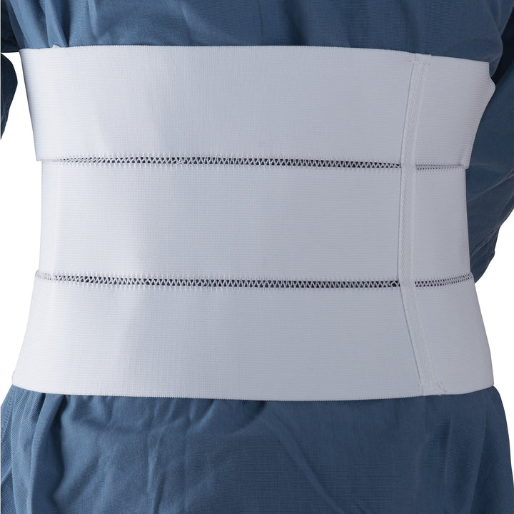 Duro-Med 9 3 Panel Abdominal Binder (30-45), White, Extra Small