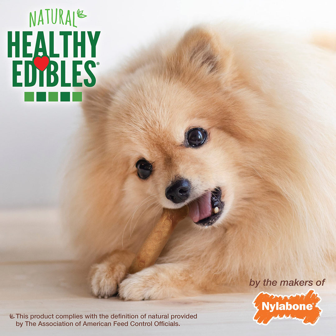 Healthy Edibles Natural Dog Chews Long Lasting Chew Treats for Dogs, Roast Beef Flavor, X-Small/Petite (8 Count)