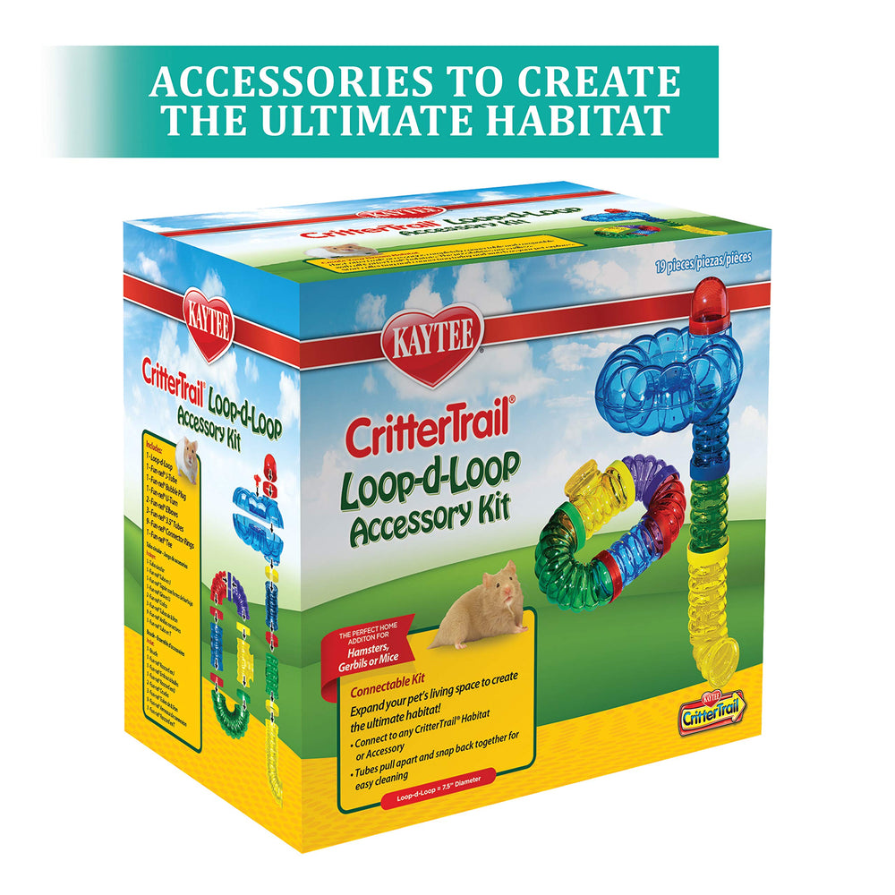 CritterTrail Fun-nel Loop-D-Loop Accessory Kit Small Animal Habitat Tubes