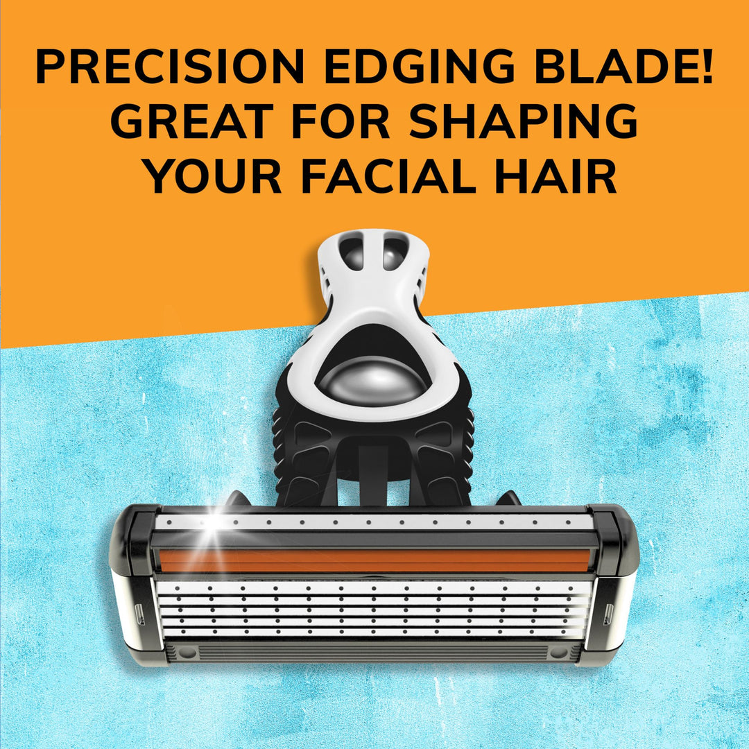 Flex 5 Disposable Razors for Men, Long-Lasting 5-Blade Razors For a Smooth and Comfortable Face Razor Shave, Shaving Razors, 6 Count (Pack of 1)