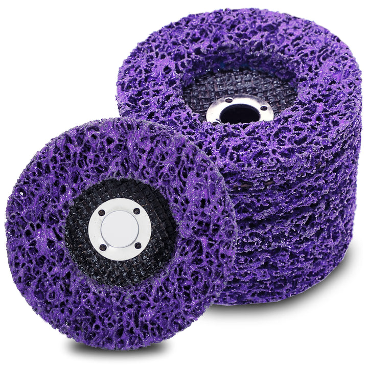 Rust Remover Wheel Remove Paint and Oxidation Poly Strip Wheel Disc Abrasive Angle Grinding Wheel (5Pack - 4 x 60#)