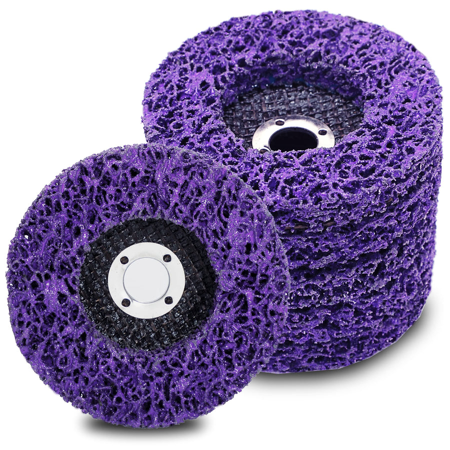 Rust Remover Wheel Remove Paint and Oxidation Poly Strip Wheel Disc Abrasive Angle Grinding Wheel (5Pack - 4 x 60#)