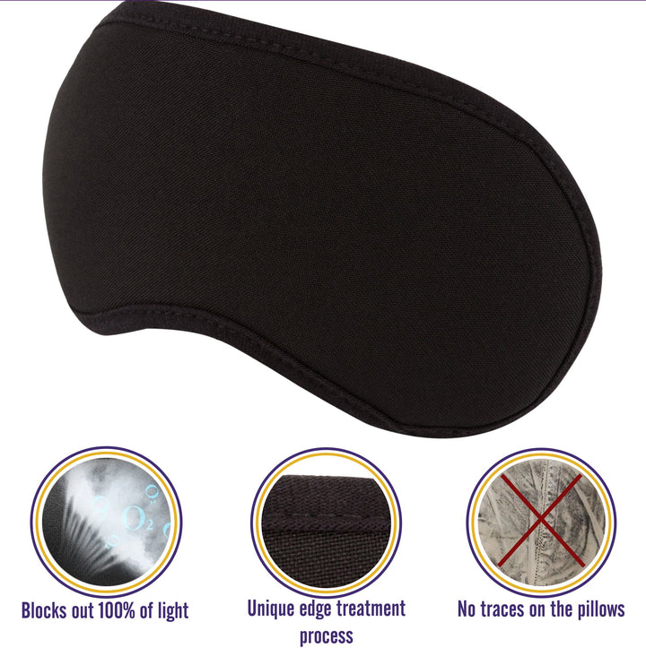 Sleep mask Sleeping mask for Women Men Eye mask for Sleeping (Black)