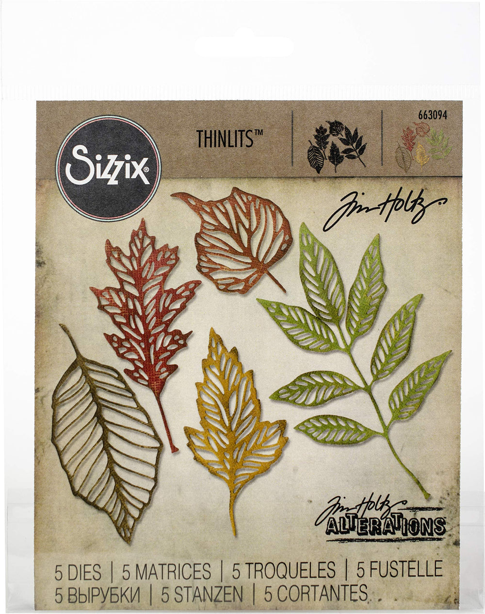 TH Thinlits Skeleton Leaves, None