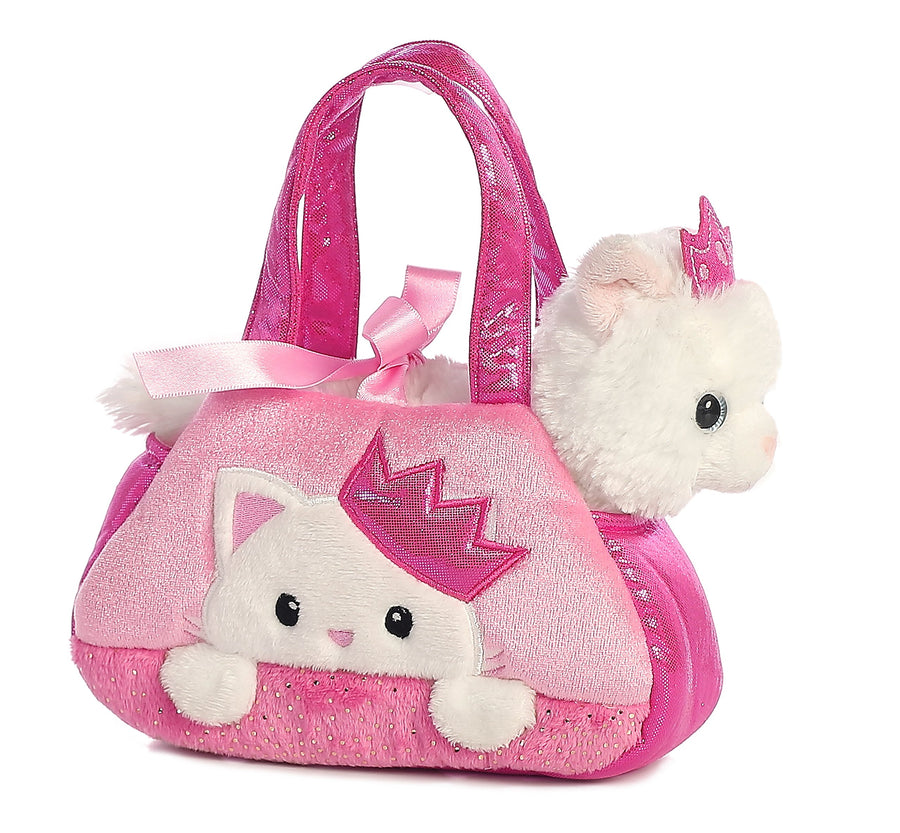 ® Fashionable Fancy Pals™ Peek-A-Boo Princess Kitty™ Stuffed Animal - On-The-go Companions - Stylish Accessories - Multicolor 7 Inches