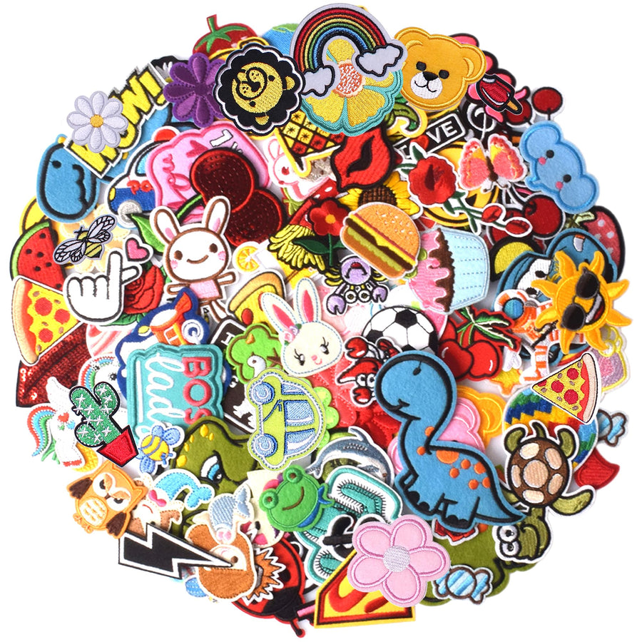 30Pcs Car Iron on Patches for Kids Clothing, Traffic Theme Embroidered DIY Sew on Patches for Jackets, Backpacks, Caps, Jeans to Decorate Clothes