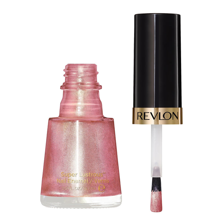 Revlon Nail Enamel, Chip Resistant Nail Polish, Glossy Shine Finish, in Pink, 125 Blushing, 0.5 oz