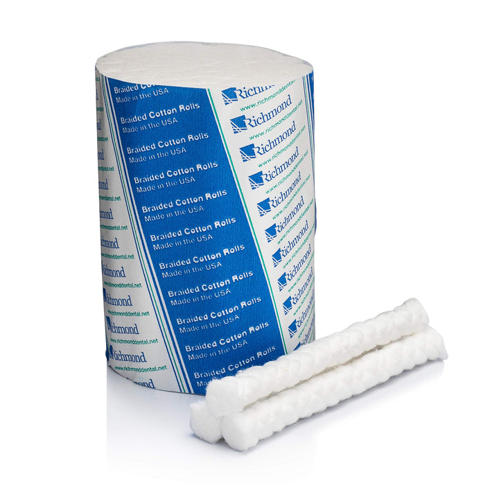 Dental & Medical 201226 4, Medium Braided Cotton Roll, Nonsterile (Pack of 250)
