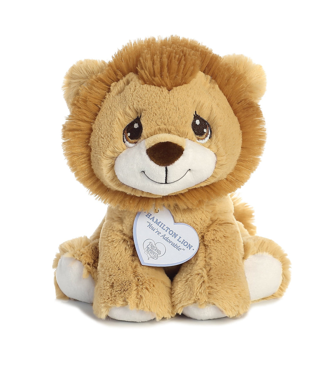 ® Inspirational Precious Moments™ Hamilton Lion Stuffed Animal - Cherished Memories - Enduring Comfort - Brown 8.5 Inches