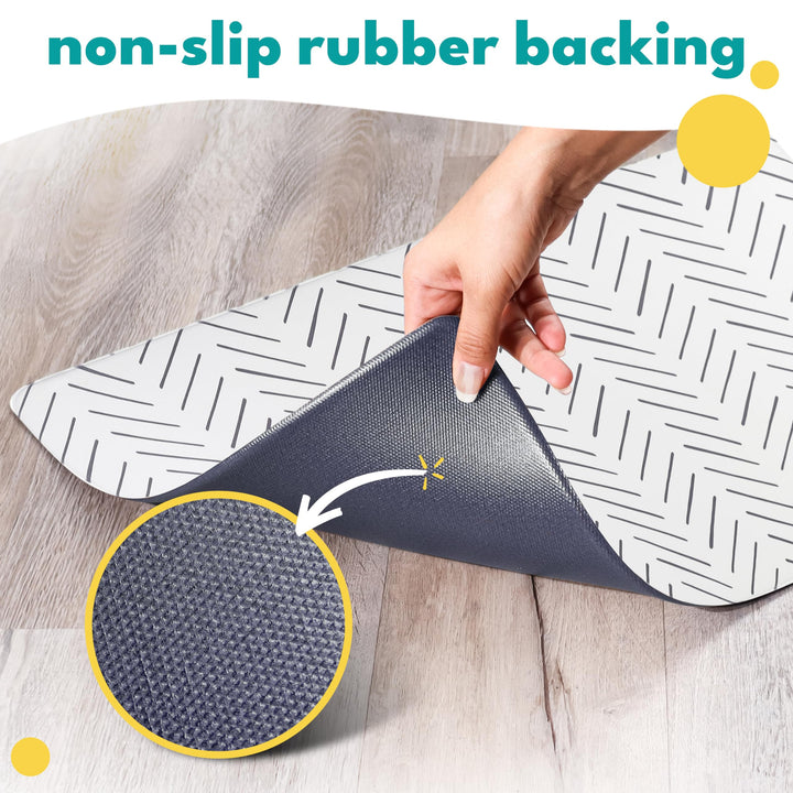 NALALAS Large Dog Mat for Food and Water, Cat Feeding Mat | Large Waterproof Dog Bowl Mat | Non-Slip Pet Food Mat for Floors | Dog Food Mats for Floors, Pet Mats for Food and Water | Easy to Clean